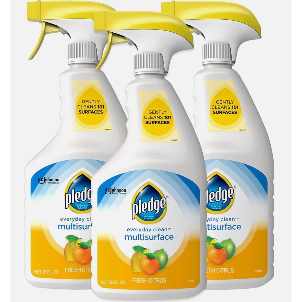 3X Pledge pHBalanced Multisurface Cleaner Spray for Everyday Care, Fresh Citrus